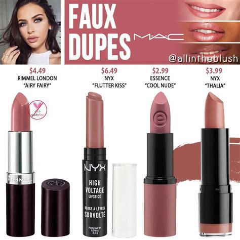 mac faux lipstick dupe.